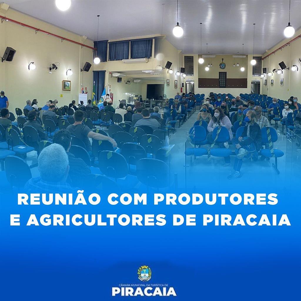 REUNIÃO COM PRODUTORES E AGRICULTORES DE PIRACAIA 