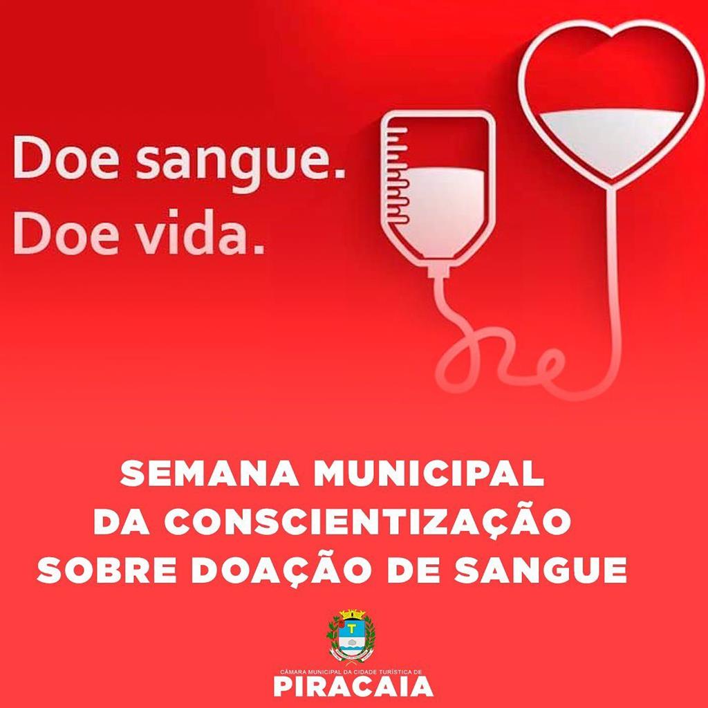 Semana municipal da Conscientização sobre Doação de Sangue