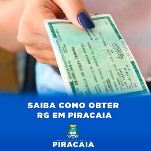 COMO OBTER RG EM PIRACAIA