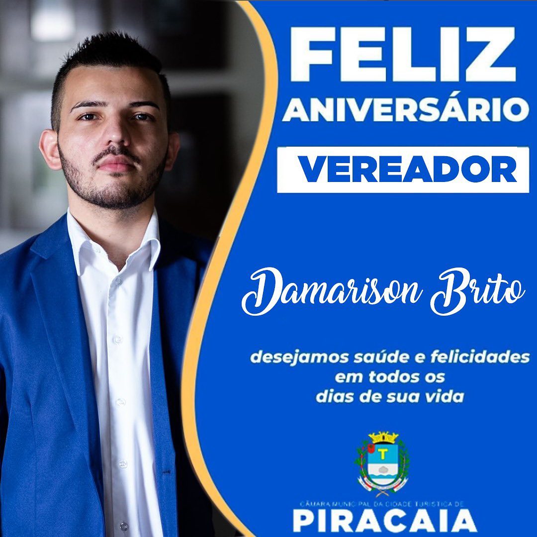 Feliz aniversário Vereador