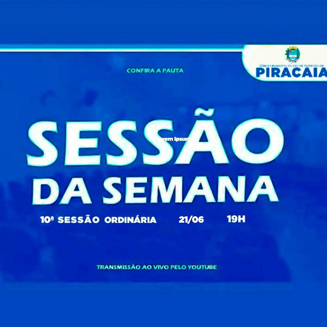 10º Sessão Ordinária