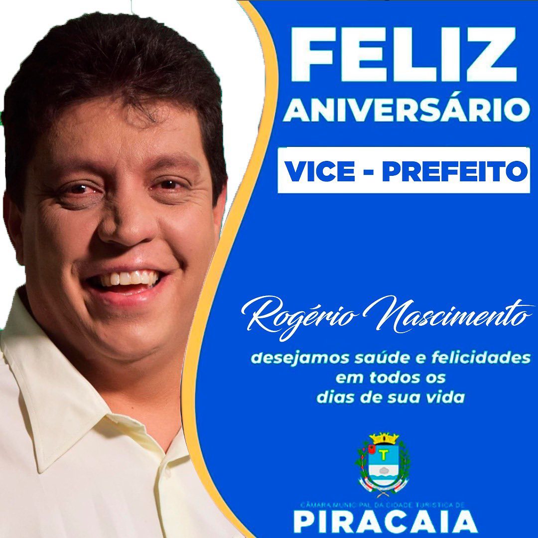 Feliz aniversário Vice-Prefeito Rogério Nascimento!