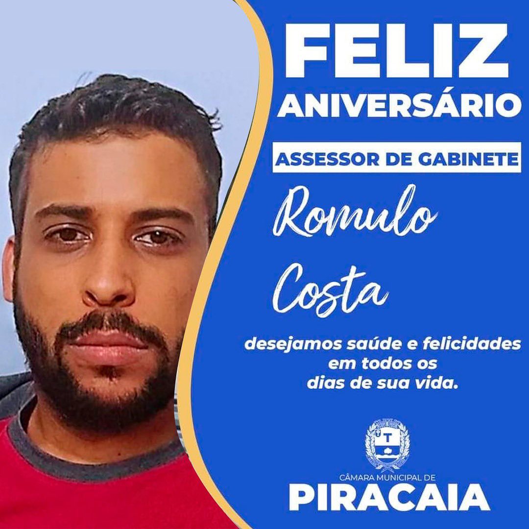 Feliz Aniversário Assessor de Gabinete Romulo Costa!!! 