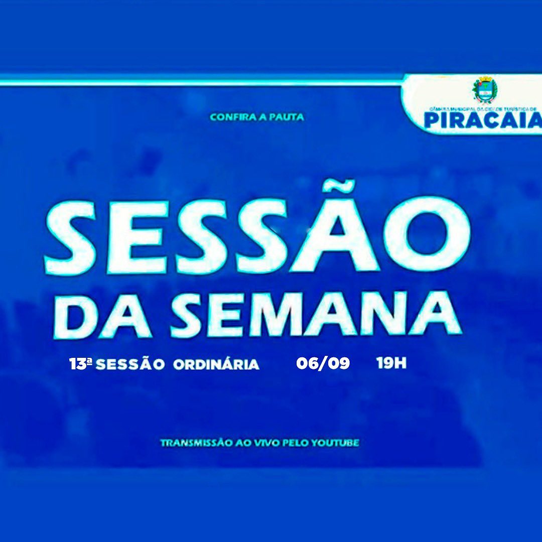 Acompanhe os assuntos que serão debatidos na próxima Sessão Ordinária. 