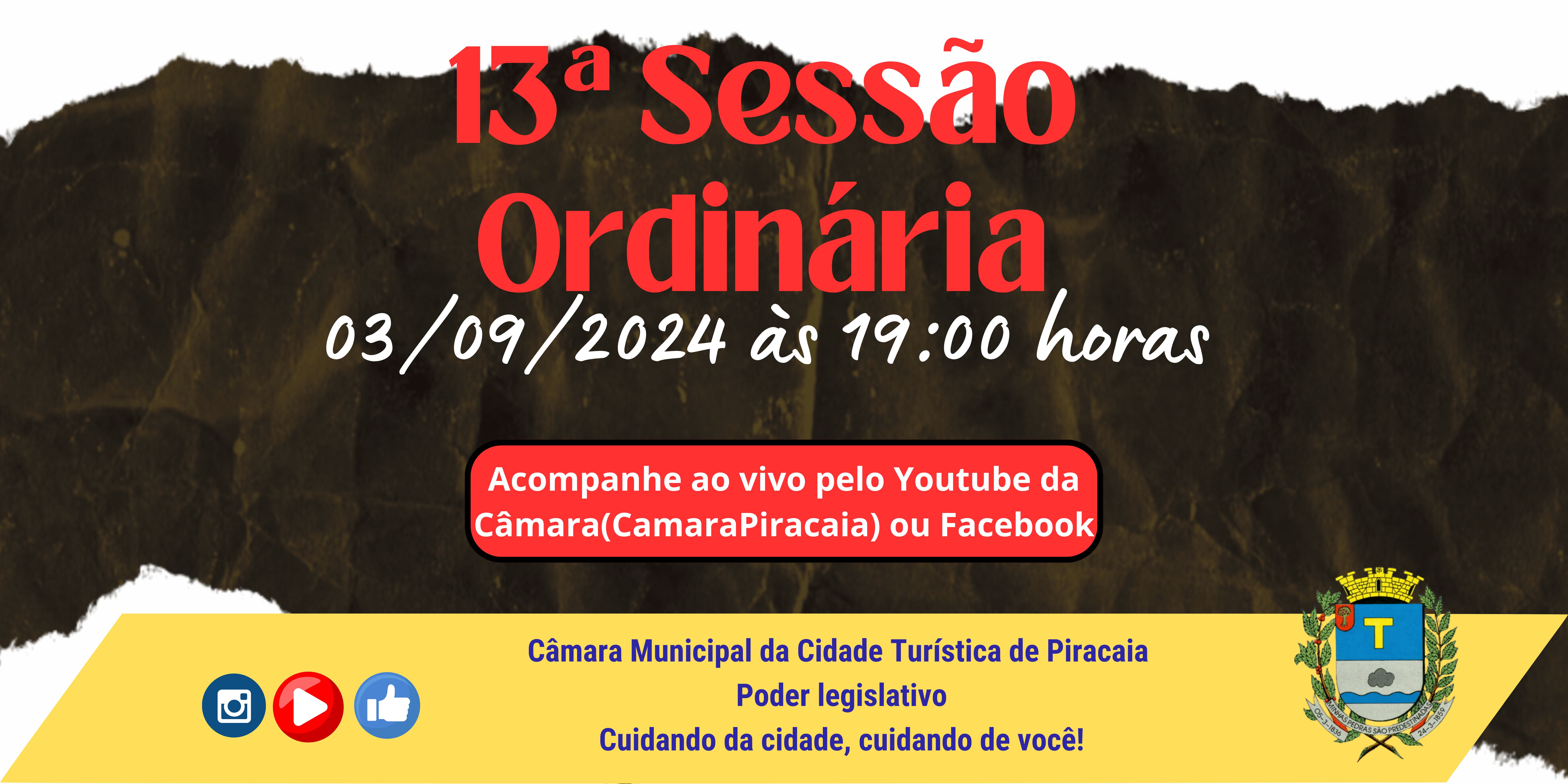 Pauta da 13ª Sessão Ordinária 03/09/2024