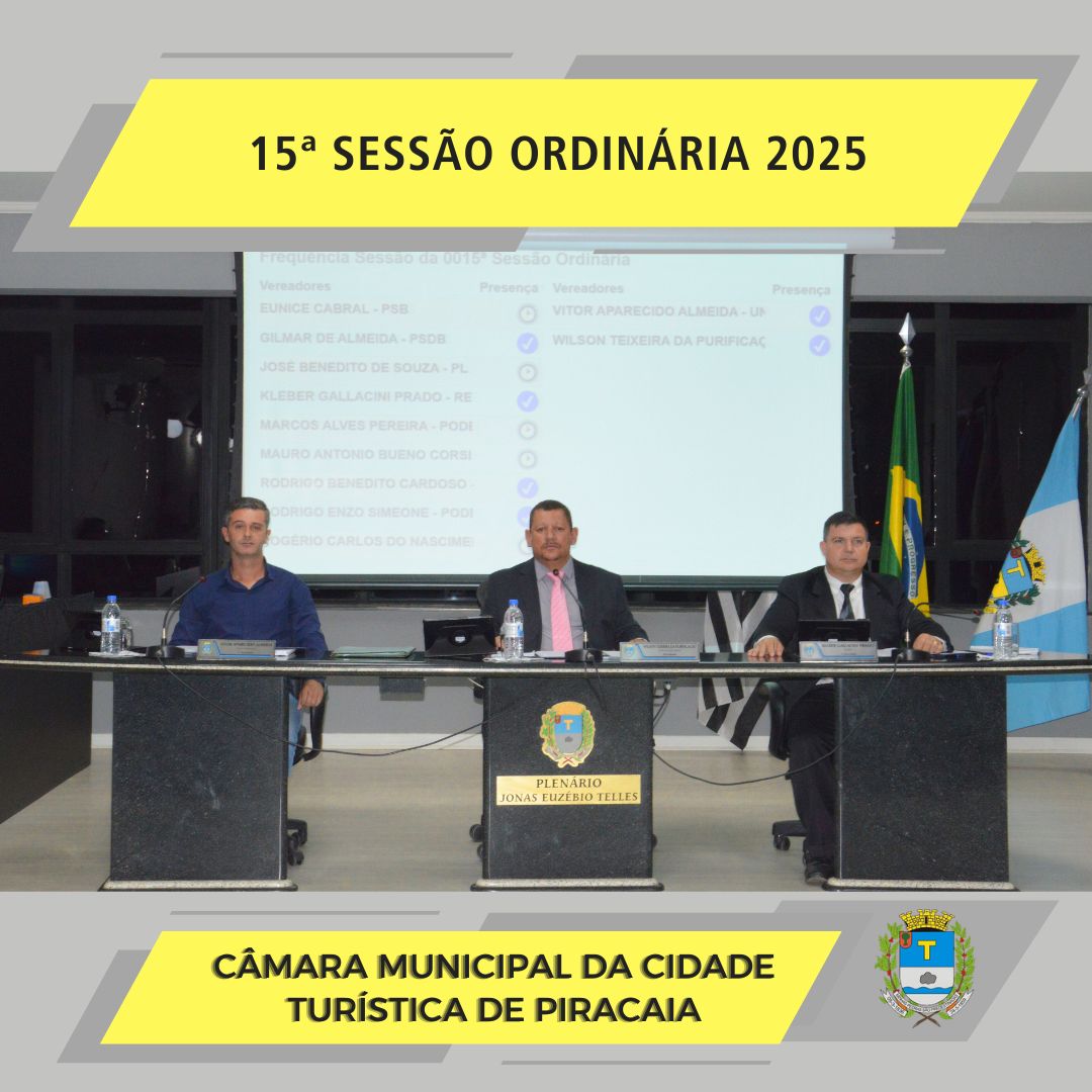 15ª Sessão Ordinária