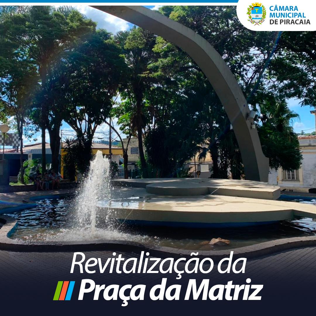 Praça da Matriz passa por revitalização e retorna com a tradicional fonte