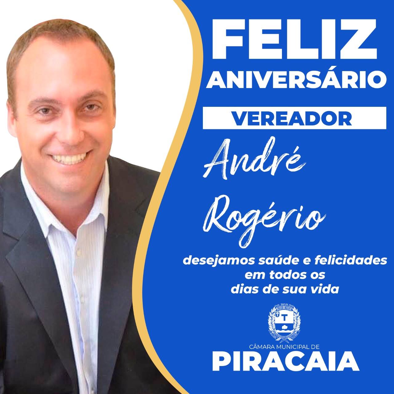 15 de setembro, aniversário do vereador André Rogério.